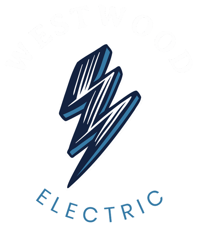 Westwood Electric logo: lightning bolt with Westwood Electric lettering